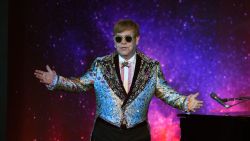 Sir Elton John performs two songs before holding a press conference in New York on January 24, 2018.
Pop legend Elton John on Wednesday announced a final tour, saying he intends to stop traveling to spend more time with his family. The 70-year-old British entertainer, revealing his plans at a gala New York event, said he planned to "go out with a bang" with a global tour that may last several years.
 / AFP PHOTO / TIMOTHY A. CLARYTIMOTHY A. CLARY/AFP/Getty Images