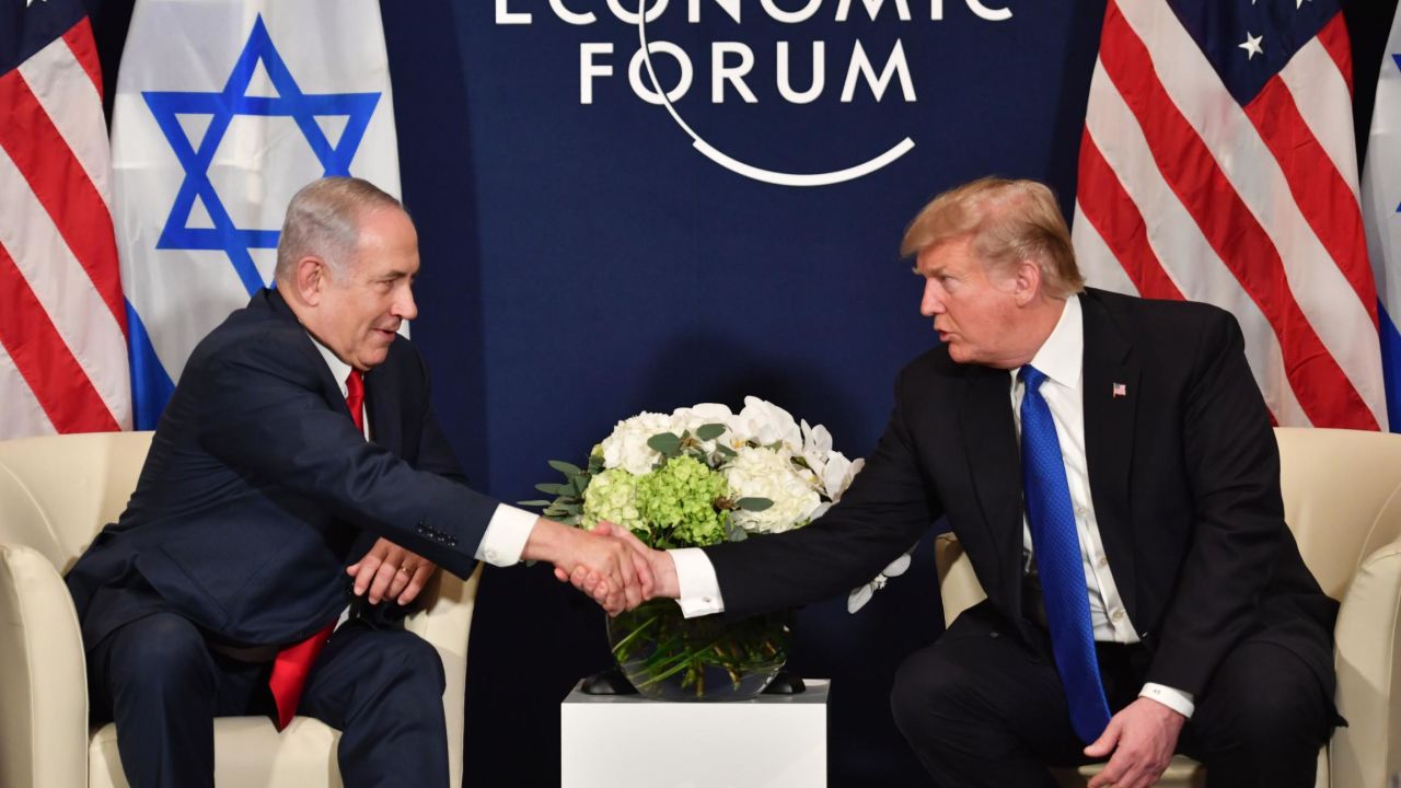 Trump Netanyahu Davos 01 25 2017