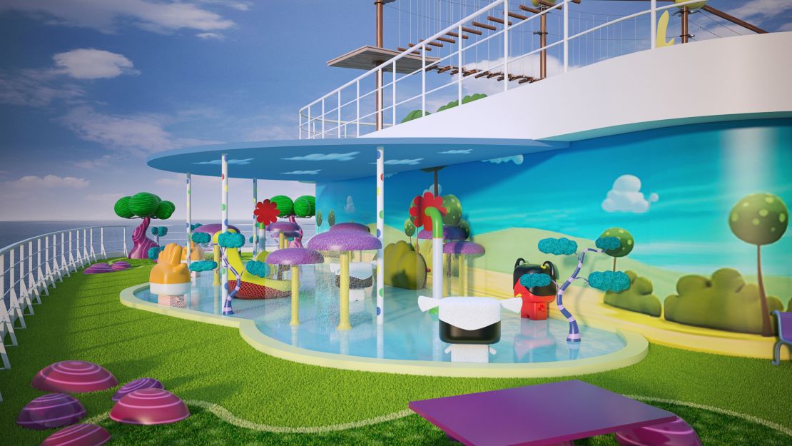 There will be some great entertainment options on this fantastic new ship. Pictured here: Artist impression of Toonix Pool on Cartoon Network Wave. All illustrations are subject to change without prior notice.