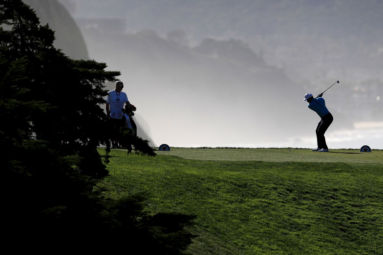 <strong>Dark times:</strong> Woods, now 42, admits he has had some "dark times" with his ongoing back problem over the last few years, unable to walk freely or even get out of bed.  But Torrey Pines is a course he knows well -- he's won eight times on the San Diego track. 