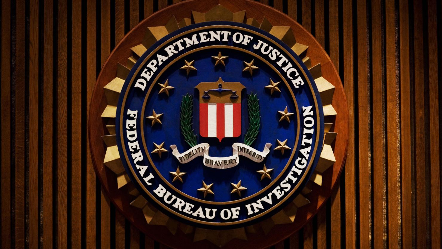 A crest of the Federal Bureau of Investigation is seen 03 August 2007 inside the J. Edgar Hoover FBI Building in Washington, DC. AFP PHOTO/Mandel NGAN