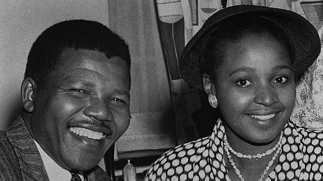 The Mandelas were married for 38 years, including the 27 years that he was imprisoned on an island near Cape Town, South Africa.