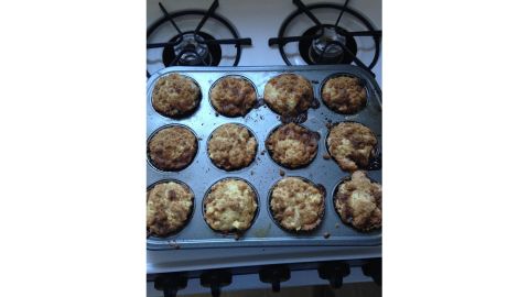 Kaufman's first batch of muffins were apple cinnamon.