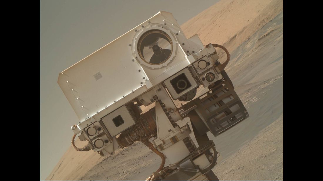 NASA's Mars Curiosity Rover tweeted out a new image on January 23, 2018: "I'm back! Did you miss me?" The selfie is part of a fresh batch of images the rover beamed back from Mars.  
