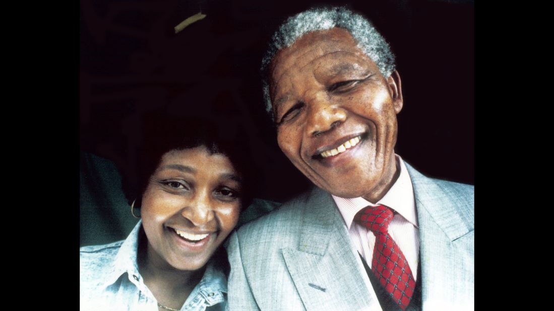 A portrait of the Mandelas. The pair divorced in 1996.