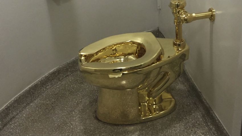 gold toilet