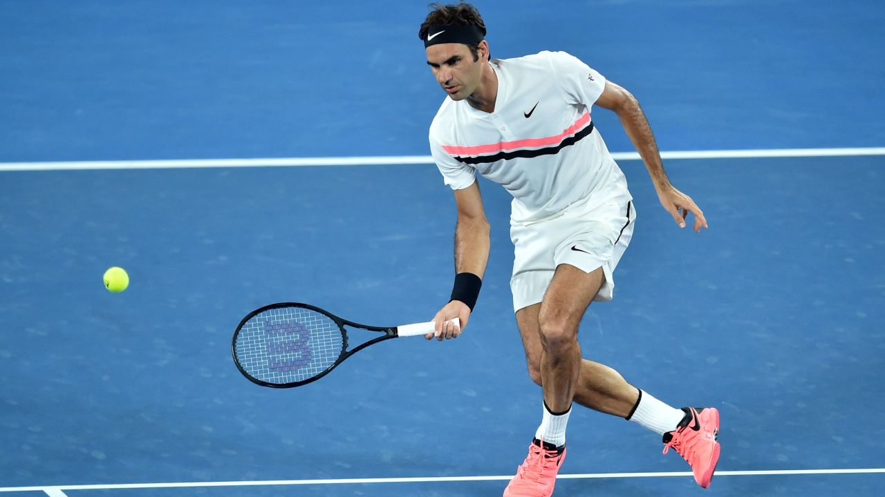 Roger Federer hit 24 winners Friday. 