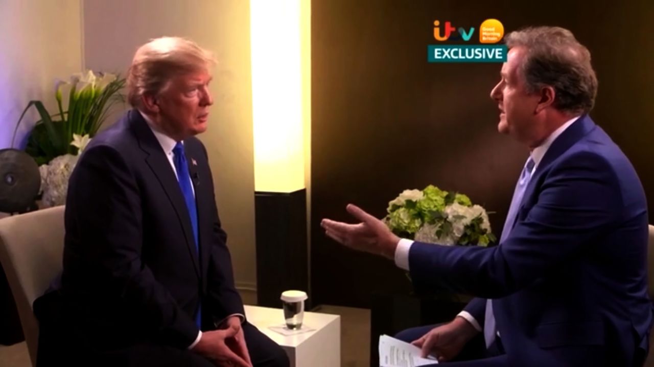 Donald Trump is interviewed by ITV's Piers Morgan.
