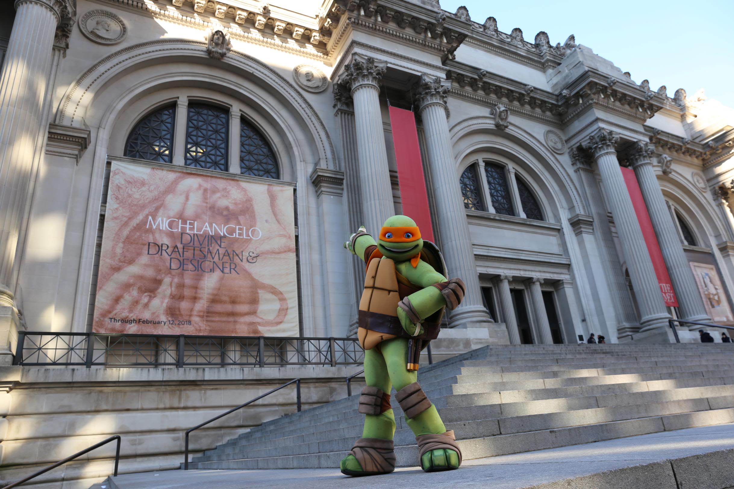One Michelangelo (a turtle) visits another at the Met | CNN