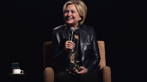 LOS ANGELES, CA - DECEMBER 15: Hillary Clinton speaks onstage at LA Promise Fund's "Girls Build Leadership Summit" at Los Angeles Convention Center on December 15, 2017 in Los Angeles, California. (Photo by Alberto E. Rodriguez/Getty Images)