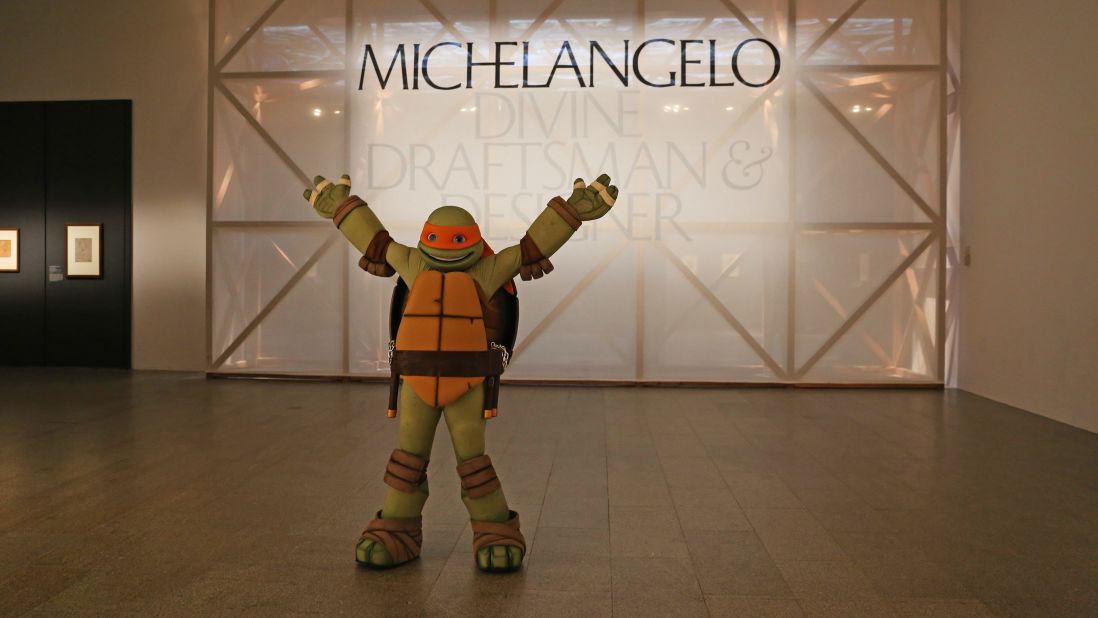 The exhibit of the artist Michelangelo's work goes through February 12, 2018. 
