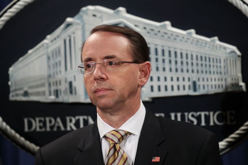 Rod Rosenstein, Deputy Attorney General, Resigns | CNN Politics