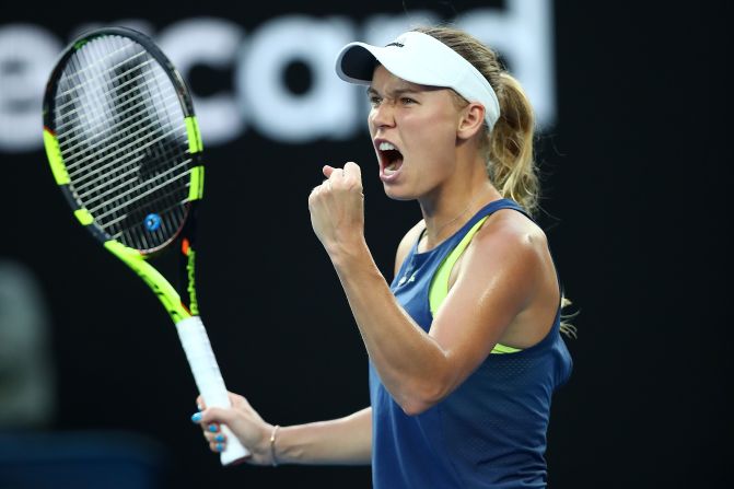 Wozniacki gained the advantage by winning the tiebreak though.