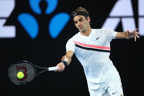 Federer was in form early on against Marin Cilic, breezing in the first set. 