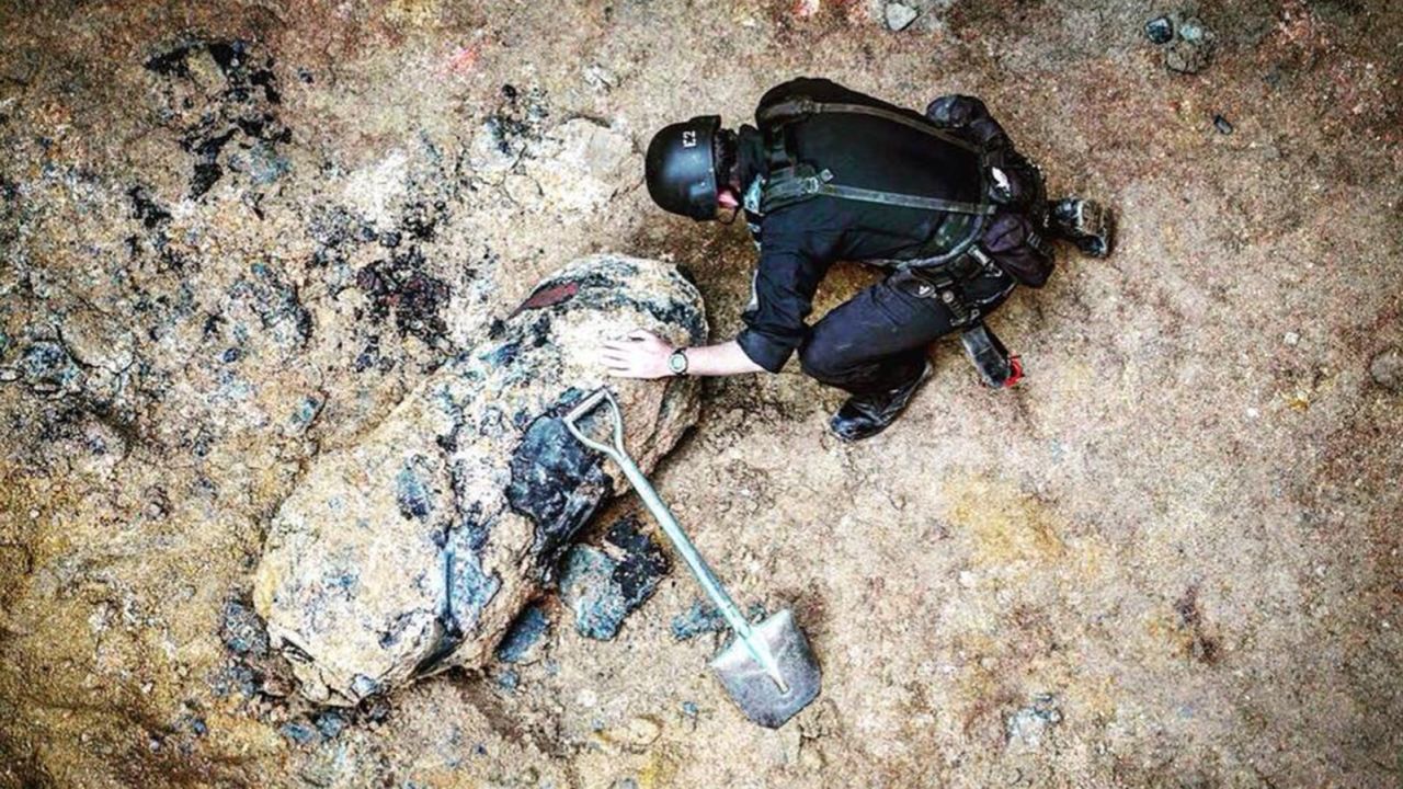 The bomb was found at a construction site in Hong Kong's Wan Chai district on Saturday.