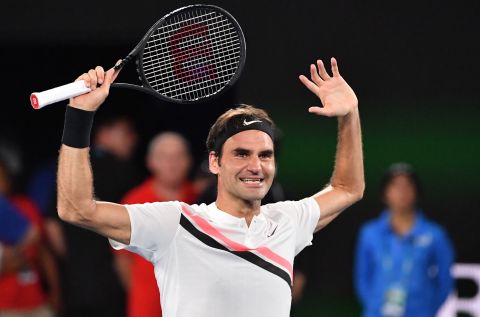Federer saved two break points to start the set, then broke immediately. That was that. 