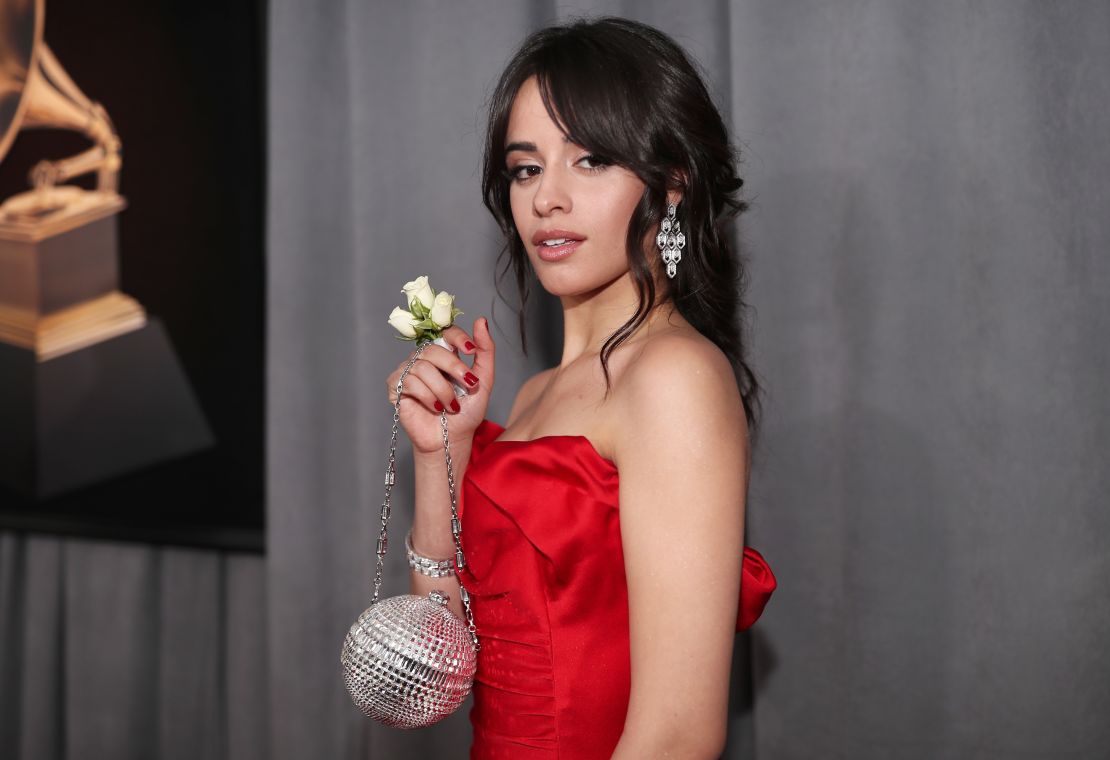 camila cabello white rose grammy awards 2018