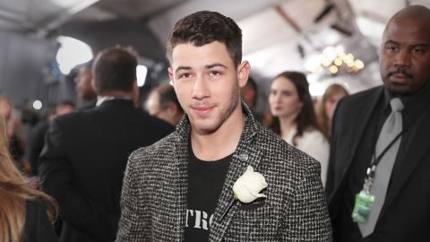Nick Jonas attends the 60th Annual GRAMMY Awards at Madison Square Garden on January 28, 2018 in New York City.