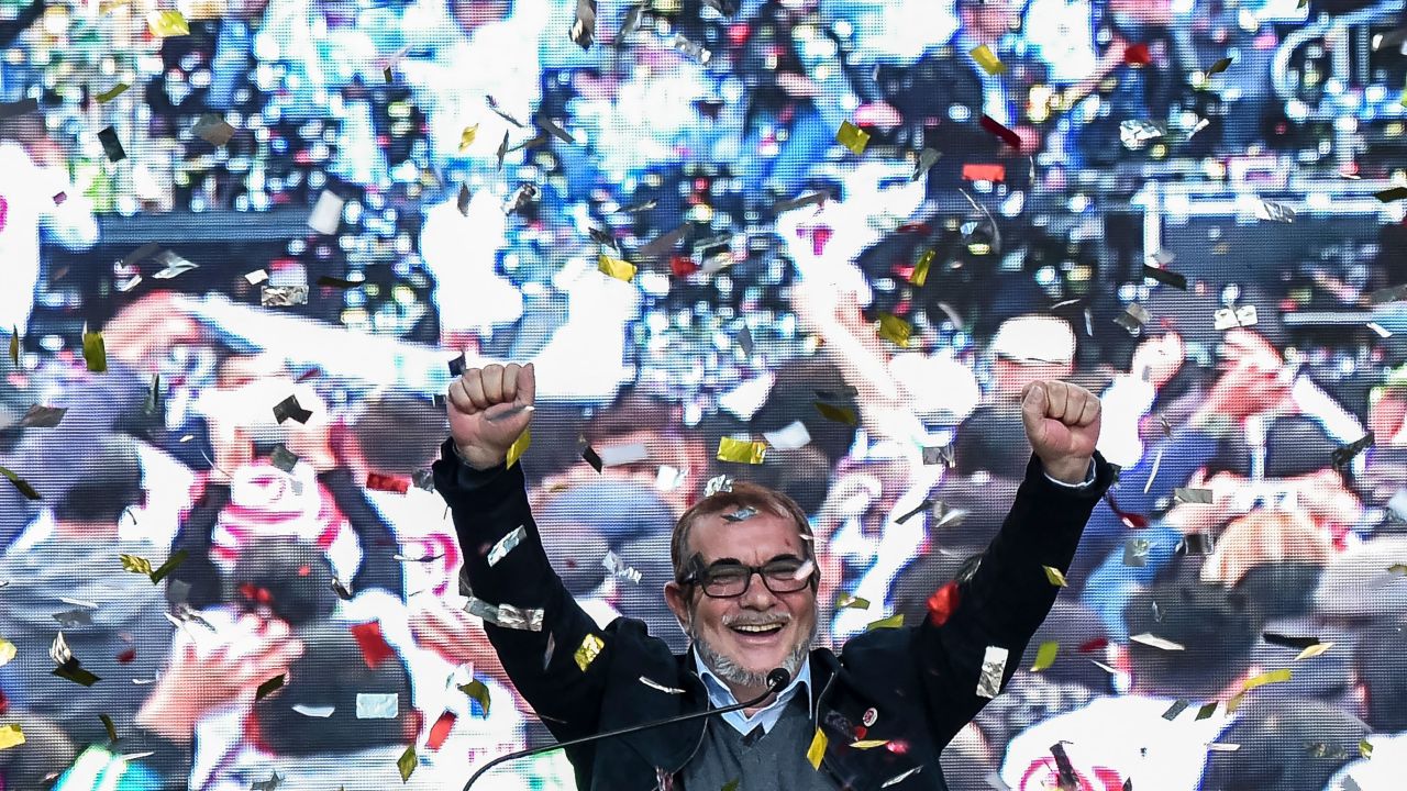 Former FARC leader Rodrigo Londoño has abandoned his bid for Colombia's presidency. 