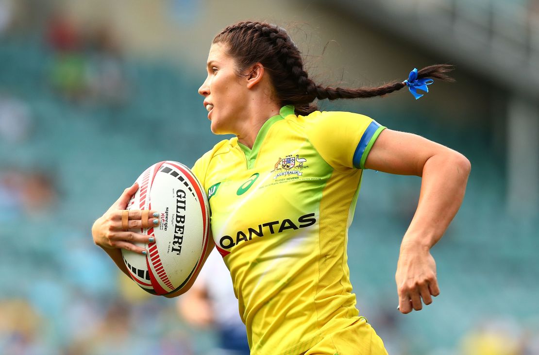 Charlotte Caslick has scored 10 tries this season.