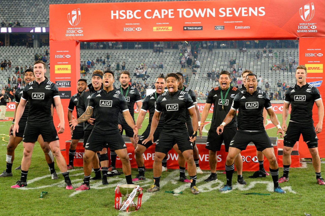 The All Blacks claimed a first tournament victory since March 2016 in Cape Town, <a href="https://edition.cnn.com/2017/12/11/sport/rugby-sevens-world-series-round-two-cape-town-new-zealand-haka/index.html">toppling Argentina </a>in the final. 