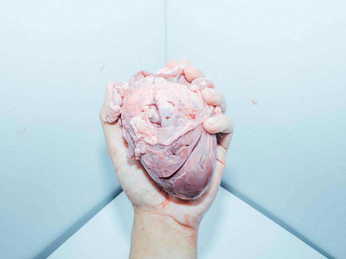 Frustrated by shallowness of online dating apps, Malaysian photographer Alvin Lau used a pig's heart to address how disposable modern love can be.