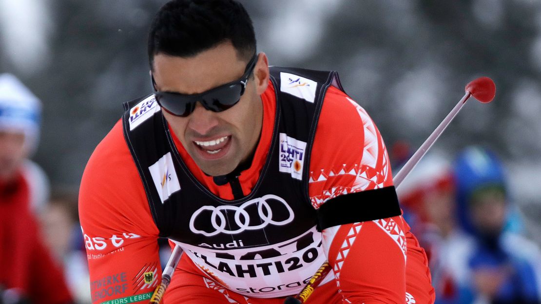 Taufatofua is increasing Tonga's Olympic visibility, whether he's carry a flag or ski poles. 