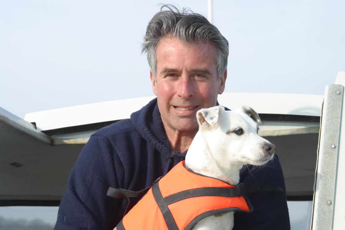Dave Selby with his dog Bart