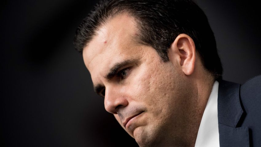 Puerto Rico's Governor Ricardo Rossello listens during a press conference on Capitol Hill January 10, 2018 in Washington, DC.
The Puerto Rico Statehood Commission held a news conference "to demand to be seated in the United States House of Representatives and Senate as the legitimate lawmakers of America's 51st state."
 / AFP PHOTO / Brendan SmialowskiBRENDAN SMIALOWSKI/AFP/Getty Images