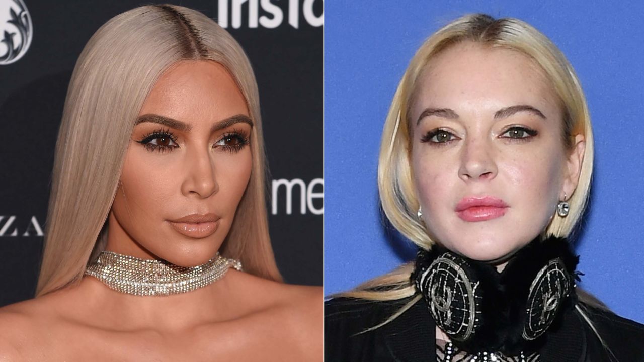 When Lindsay Lohan, right, said in January 2018 that she was confused by Kim Kardashian West's new hairstyle, the TV reality star clapped back with "You know what's confusing..... Your sudden foreign accent."