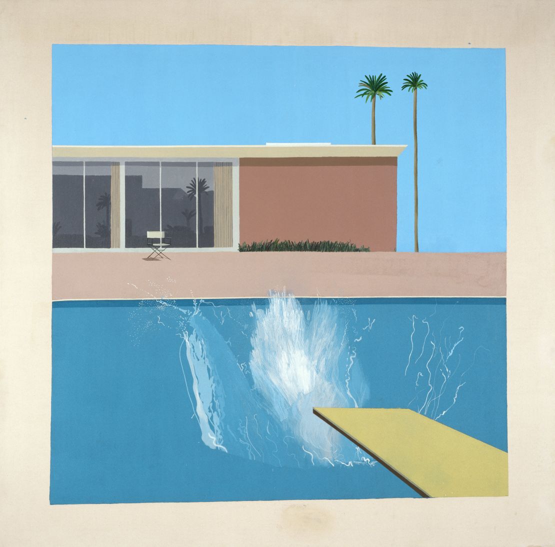 "A Bigger Splash" (1967) by David Hockney