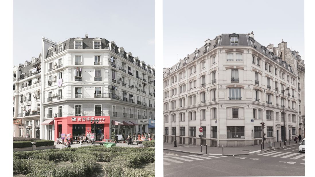 Photo Series Shows Paris, France Alongside Its Chinese Replica