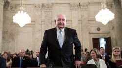 Sonny Perdue, President TrumpÕs nominee to lead the Agriculture Department, takes his seat as he arrives for his confirmation hearing before the Senate Committee on Agriculture, Nutrition, and Forestry on Capitol Hill, March 23, 2017 in Washington. Previously, Perdue served as the governor of Gerogia from 2003 to 2011. (Photo by Drew Angerer/Getty Images)