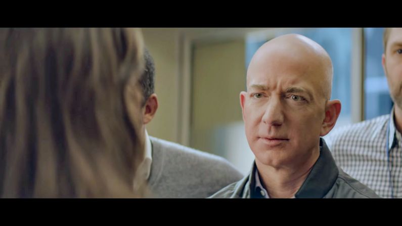 <a  target="_blank" target="_blank">Jeff Bezos makes an appearance in Amazon's ad</a>