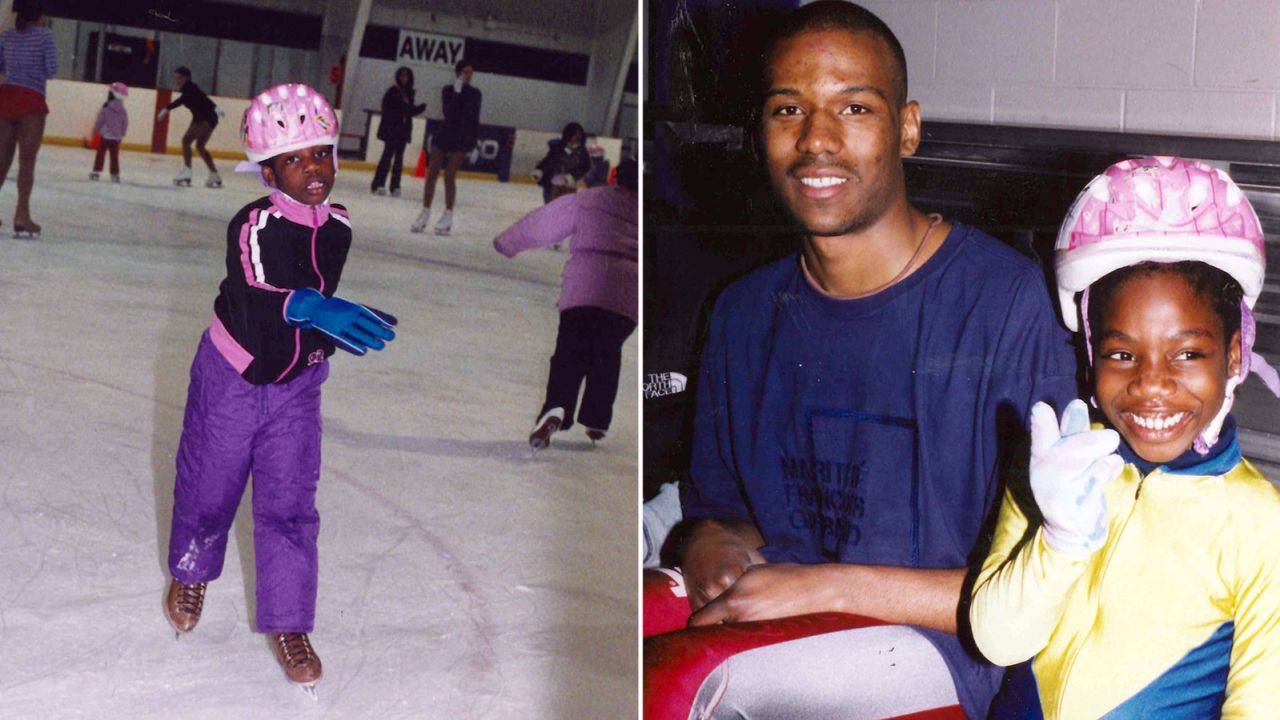 Maame Biney met Shani Davis, now a five-time Olympian, shortly after taking the ice at age 5. 