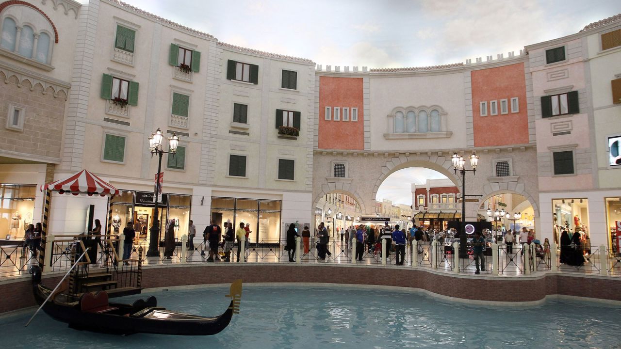 <strong>Shopping malls: </strong>The Venetian-inspired Villaggio Mall is one of many outlandish malls in Qatar and has over 200 stores as well as an indoor canal.