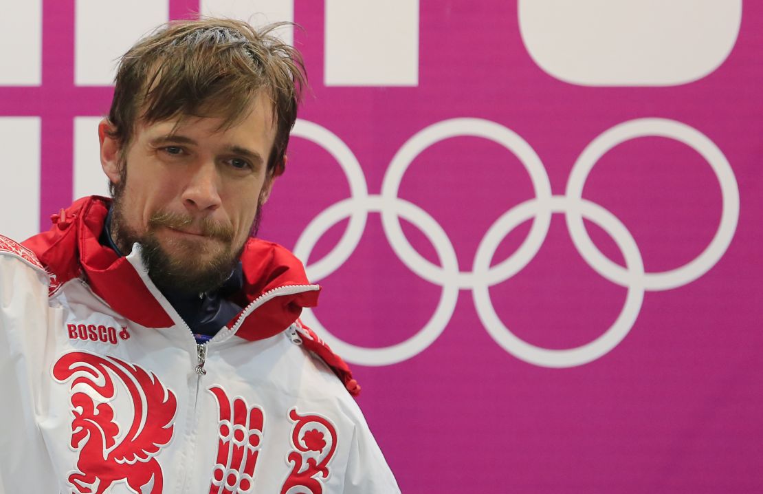 Russia's Alexander Tretiakov won a gold medal in the men's skeleton.