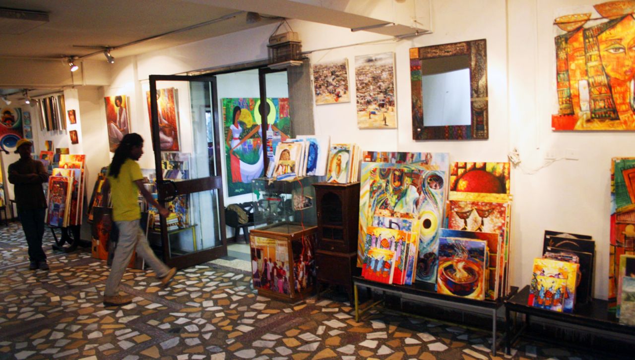<strong>Arty Addis: </strong>Alongside its vibrant fashion scene, Addis is something of an arts hub. The Makush Art Gallery <em>(pictured here)</em>, off the Bole Road, has more than 600 paintings in its collection.