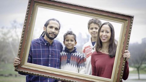 H. Bernard Hall and his wife are multiracial. They are raising their sons, Braden and Noah, as black.