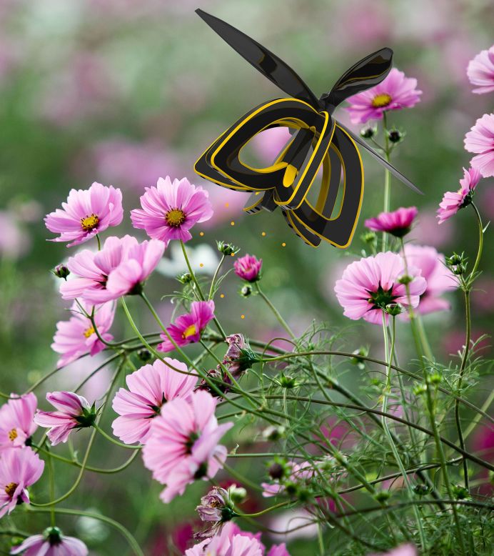 Honeybee decline is a worrying issue, integral as they are to pollination. Industrial design major Anna Haldewang has developed a drone called Plan Bee, which mimics the action of a bee, sucking pollen from one plant and expelling it onto others to enable cross-pollination. <a href="http://money.cnn.com/2017/02/15/technology/bee-drone-pollination/index.html"><strong>Read </strong><strong>more. </strong></a>