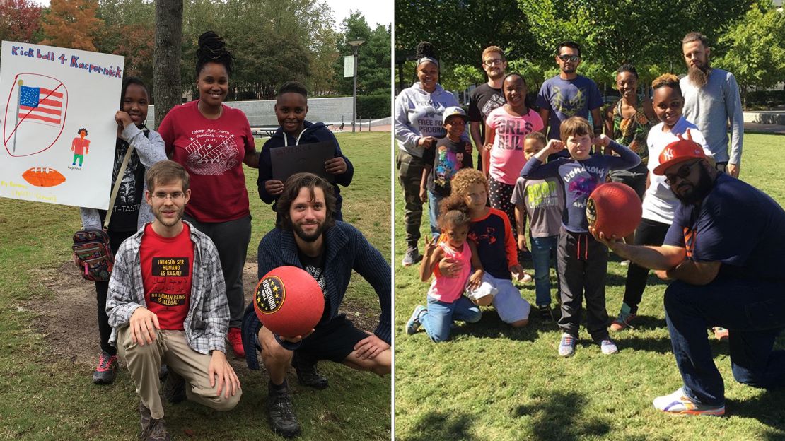 Kickball for Kaepernick in Greensboro, North Carolina.