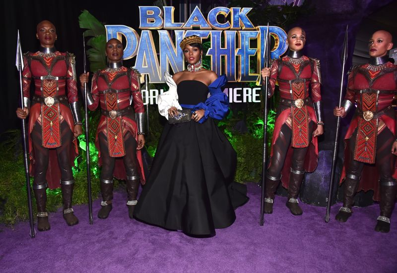 Black Panther premieres with grand African regalia | CNN