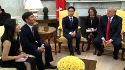 Pres. Trump today met with North Korean defectors. Is that to pressure the North Korean regime, highlighting defectors and dissidents? And when did Trump become interested in human rights issues?