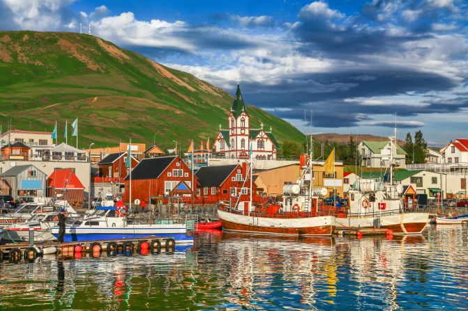 <strong>3. Arctic Coast Way, Iceland: </strong>Away from the crowds of Iceland's Golden Circle attractions, there's the peaceful Arctic Coast Way route, including a stopover in the historic town of Husavik, pictured.