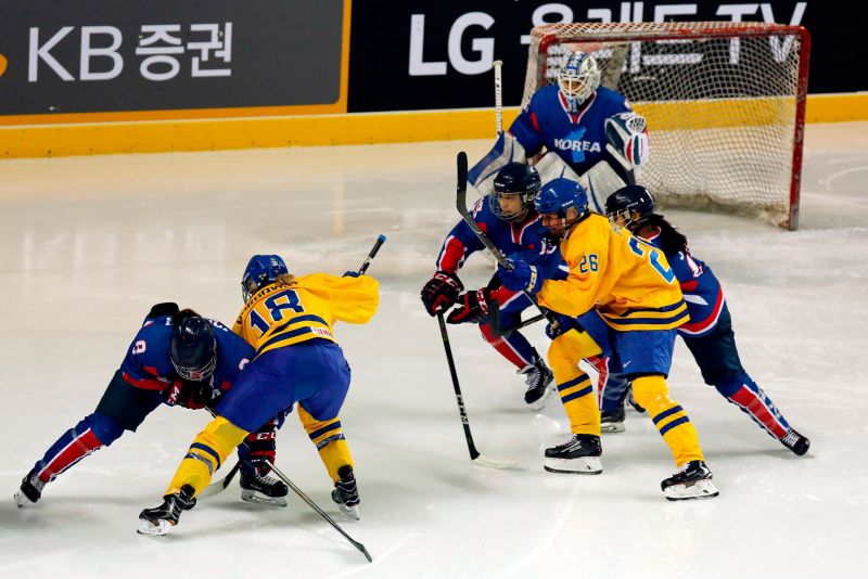 Joint Korean ice hockey team play for first time CNN