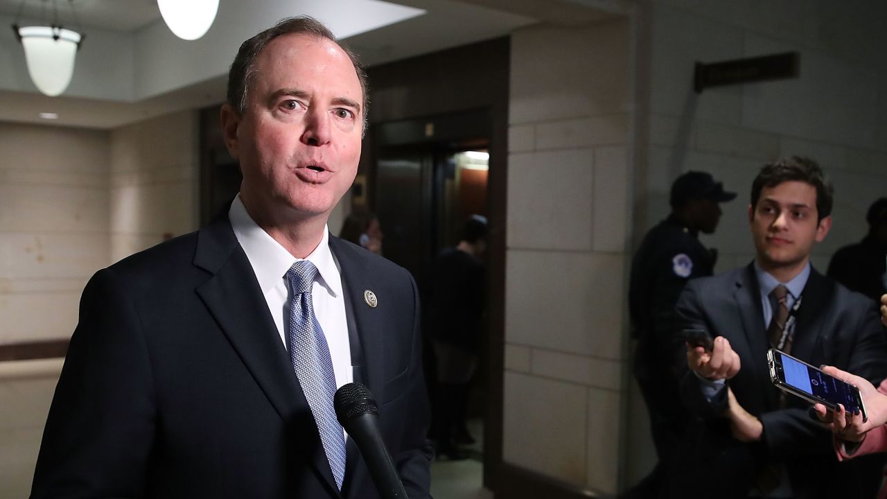 Schiff appearaing on Capitol Hill in 2017.