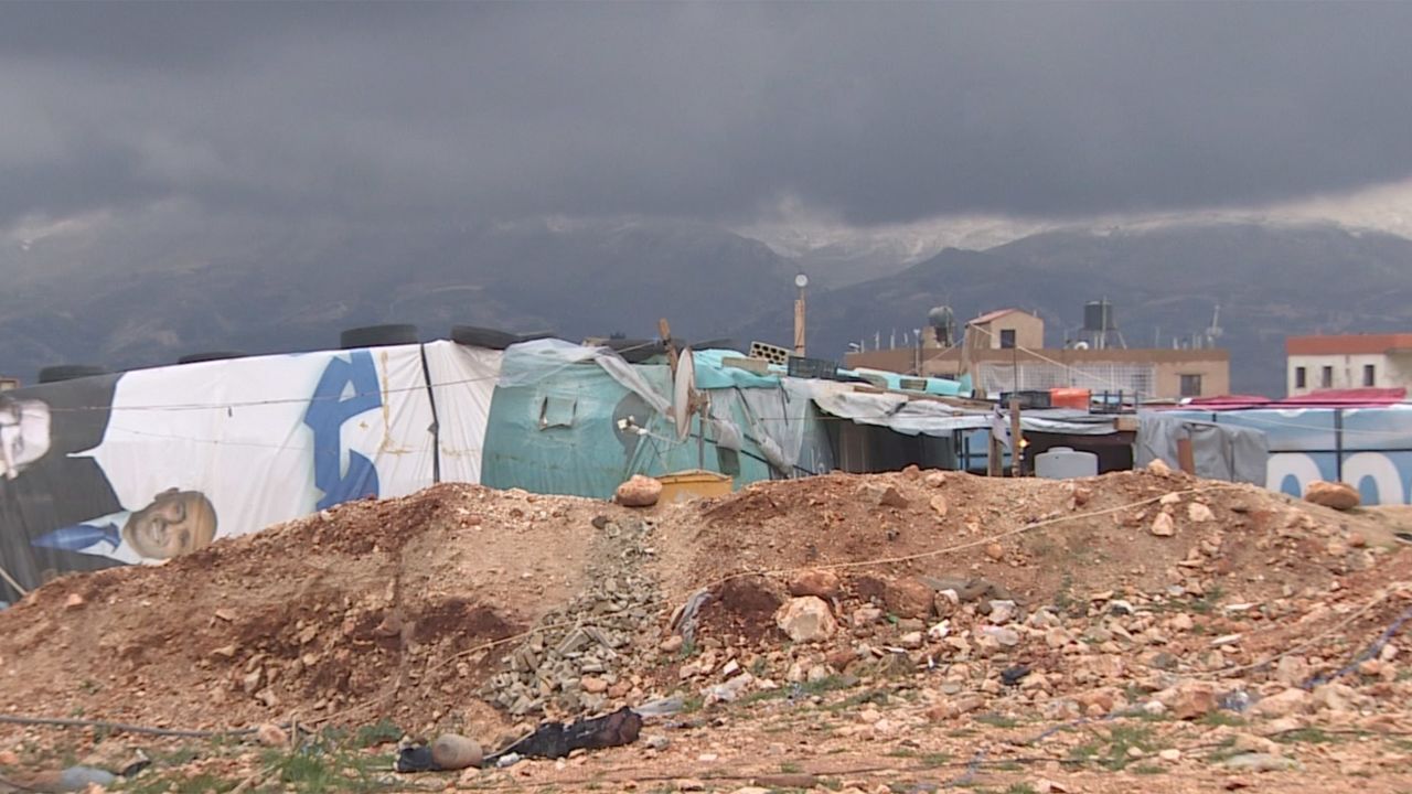 Denied proper refugee camps, many Syrian refugees live in informal tented settlements.