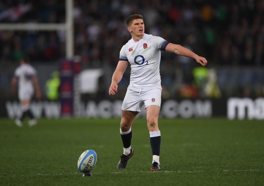 Owen Farrell also touched down and contributed four conversions and a penalty.