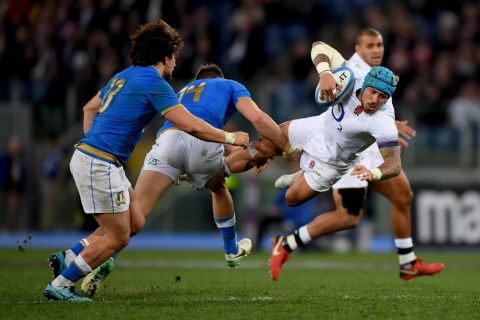The final match of the opening weekend saw Italy face England in Rome.