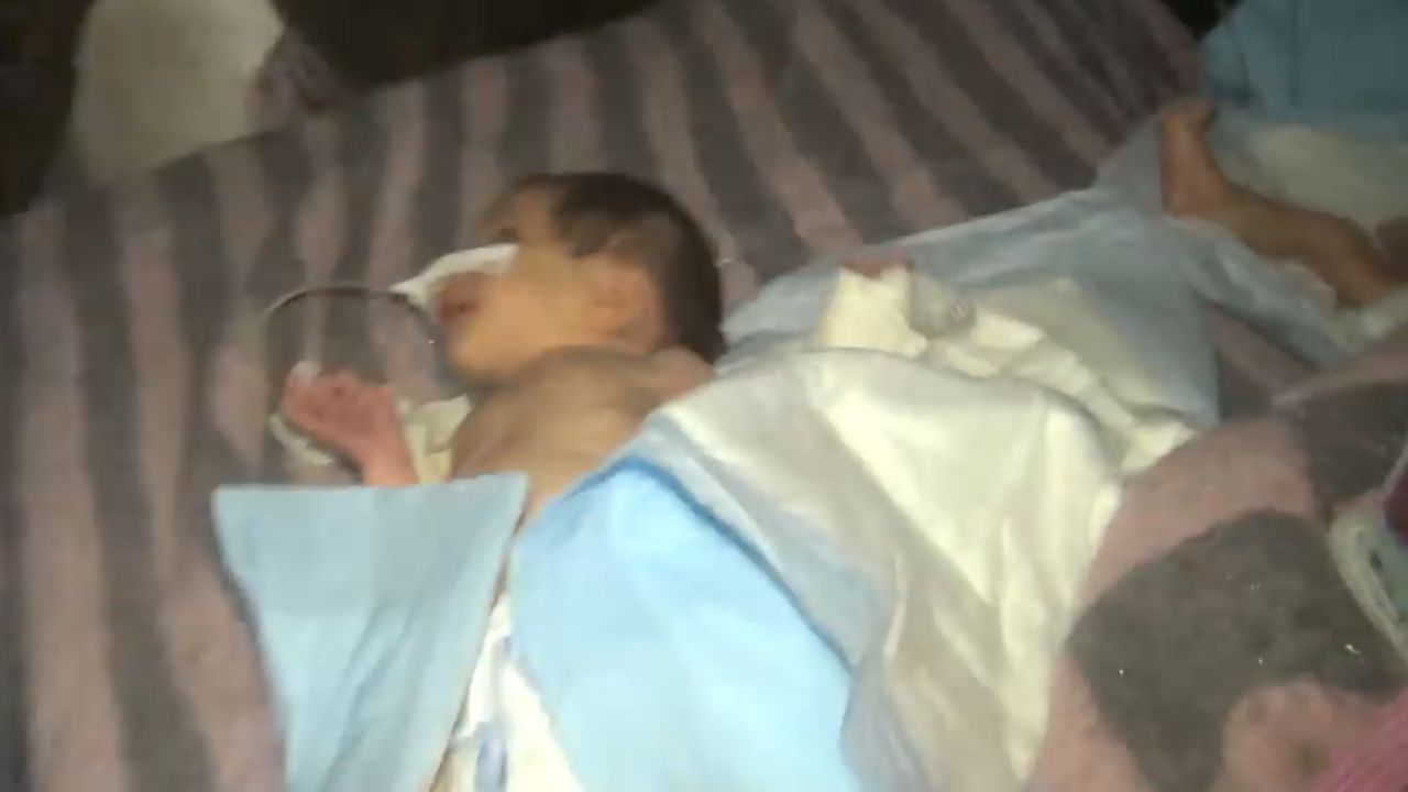 Infants in incubators and on makeshift stretchers were evacuated from a hospital in Maarat al-Numan.